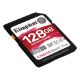 Εικόνα της Κάρτα Μνήμης SDXC Kingston Canvas React Plus 128GB Class 10 UHS-II U3 SDR2V6/128GB