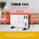 Εικόνα της Θερμοπομπός HomeVero 2000W με Turbo Fan & Θερμοστάτη White/Black HV-CH2000
