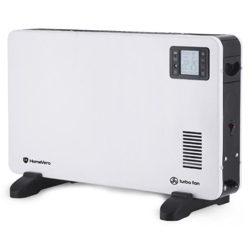 Εικόνα της Θερμοπομπός HomeVero 2000W με Turbo Fan & Θερμοστάτη White/Black HV-CH2000
