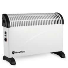 Εικόνα της Θερμοπομπός HomeVero 2000W με Turbo Fan & Θερμοστάτη White/Black HV-CHT2000TF