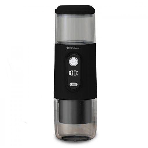 Εικόνα της Φορητή Μηχανή Espresso HomeVero 8bar Black HV-PEM5B