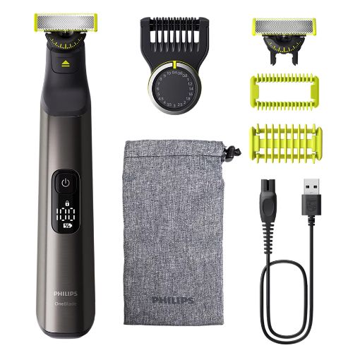 Εικόνα της Ξυριστική Μηχανή Philips OneBlade Pro 360 Επαναφορτιζόμενη Chromium QP6552/15