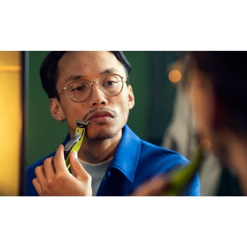 Εικόνα της Ξυριστική Μηχανή Philips OneBlade Pro 360 Επαναφορτιζόμενη Lime/Grey QP2834/23