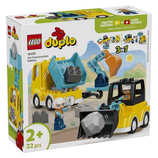Εικόνα της LEGO Duplo: 3 in 1 Construction Vehicles 10475