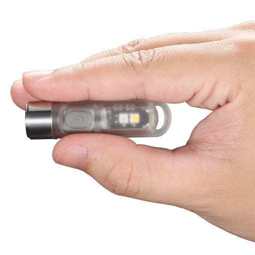 Εικόνα της Φακός Μπρελόκ Nitecore Tiki Gitd UV Επαναφορτιζόμενος Glow in the Dark 300lm IP66 Silver