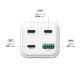 Εικόνα της Φορτιστής MediaRange 100W GaN 3x USB-C & USB-A με Καλώδιο 1.5m White MRMA124