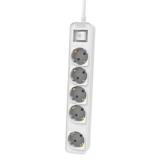 Εικόνα της Πολύπριζο Philips 5 Θέσεων 1.5m White CHP2154W/GRS