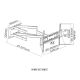 Εικόνα της Επιτοίχια Βάση Τηλεόρασης Focus Mount Ultra Extension Long Arm 42-90" WMS367-84AT