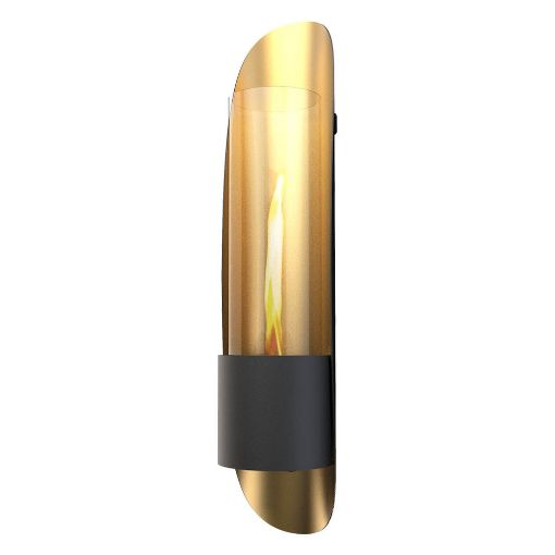 Εικόνα της Επιτοίχια Εστία Φωτιάς Tenderflame Cycloflame Wall 16.6x81x17.5cm 800ml Gold TF-600935