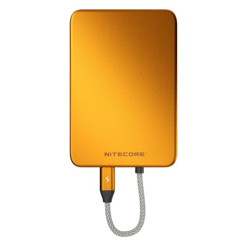 Εικόνα της PowerBank Nitecore Pocket 5 με Ενσωματωμένο Καλώδιο 5000mAh 22.5W Orange