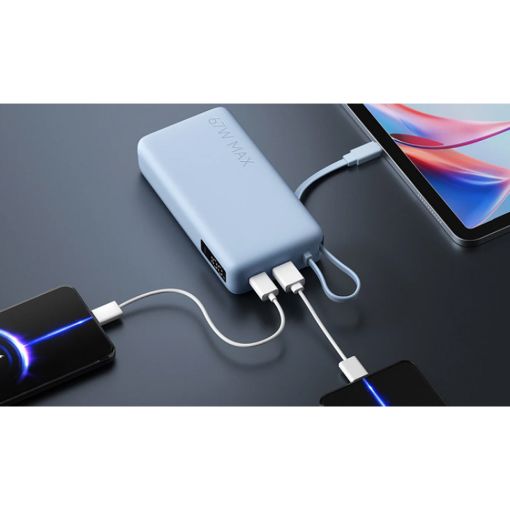 Εικόνα της Xiaomi Power Bank 20000mAh με Ενσωματωμένο Καλώδιο 67W Blue BHR08O8GL