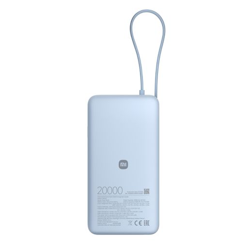 Εικόνα της Xiaomi Power Bank 20000mAh με Ενσωματωμένο Καλώδιο 67W Blue BHR08O8GL