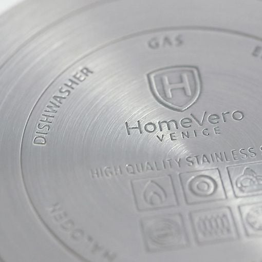 Εικόνα της Σετ Μαγειρικά Σκεύη HomeVero από Ανοξείδωτο Ατσάλι 10τμχ Ασημί HV-1010N