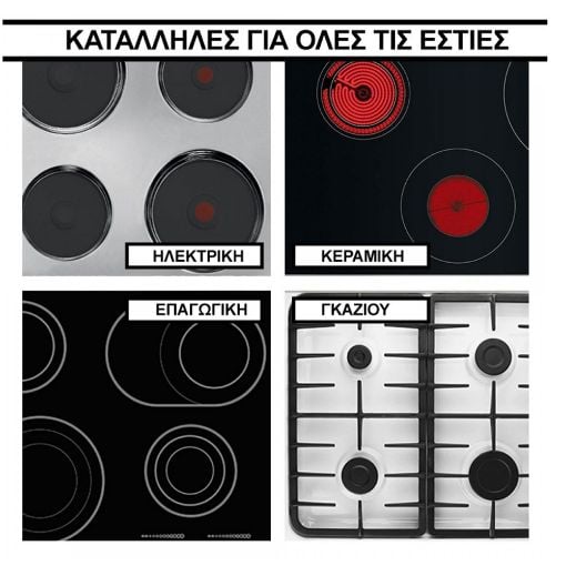 Εικόνα της Σετ Μαγειρικά Σκεύη HomeVero από Ανοξείδωτο Ατσάλι 12τμχ Ασημί HV-1012