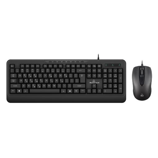Εικόνα της Πληκτρολόγιο-Ποντίκι Powertech (GR) Black PT-1067