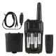 Εικόνα της Walkie Talkie Osio PMR Επαναφορτιζόμενο με Φακό & Καλώδιο Black OPM-1050