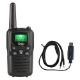 Εικόνα της Walkie Talkie Osio PMR Επαναφορτιζόμενο με Φακό & Καλώδιο Black OPM-1050