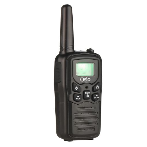 Εικόνα της Walkie Talkie Osio PMR Επαναφορτιζόμενο με Φακό & Καλώδιο Black OPM-1050