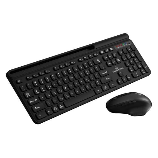 Εικόνα της Πληκτρολόγιο-Ποντίκι Powertech Wireless Bluetooth (GR) Black PT-1154