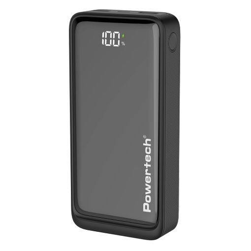 Εικόνα της Power Bank Powertech 20000mAh 2x USB-A & USB-C 22.5W Black PT-1327