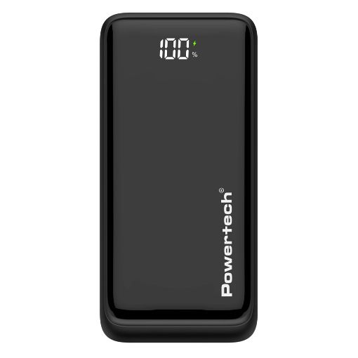 Εικόνα της Power Bank Powertech 20000mAh 2x USB-A & USB-C 22.5W Black PT-1327