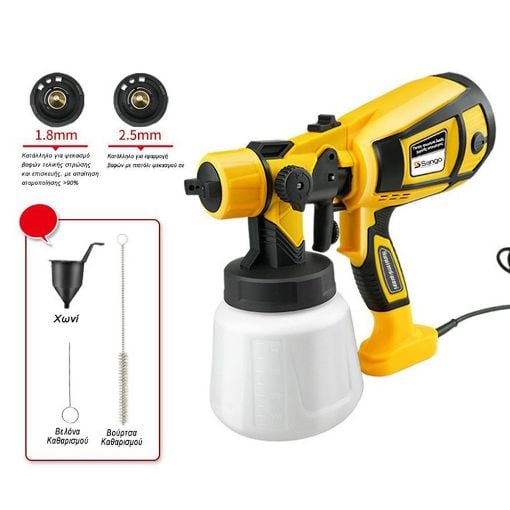 Εικόνα της Ηλεκτρικό Πιστόλι Βαφής Sango 1000W Black/Yellow SAN-90270