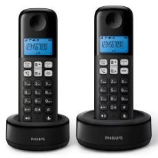 Εικόνα της Ασύρματο Τηλέφωνο Philips D1612B/GRS Duo GR Black