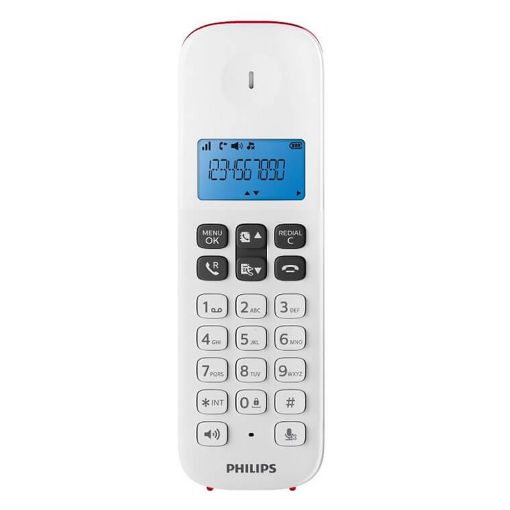 Εικόνα της Ασύρματο Τηλέφωνο Philips D1611R/GRS GR Red