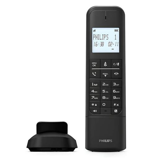 Εικόνα της Ασύρματο Τηλέφωνο Philips M4701B/GRS Black