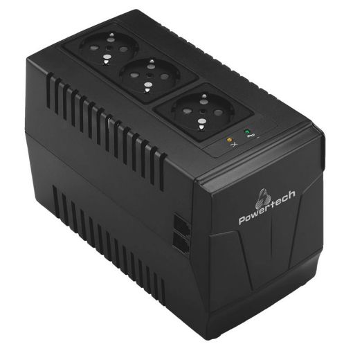 Εικόνα της Automatic Voltage Regulator Powertech 1500VA 3x Schuko PT-AVR-1500