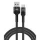 Εικόνα της Καλώδιο Powertech USB-A Male to USB-C Male 60W 0.6m Black PTR-0129