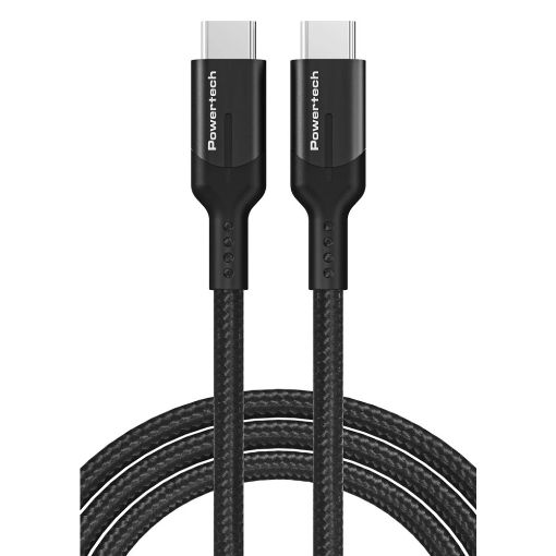 Εικόνα της Καλώδιο Powertech USB-C Male to USB-C Male 100W 1m Black PTR-0136