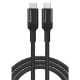 Εικόνα της Καλώδιο Powertech USB-C Male to USB-C Male 100W 1m Black PTR-0136