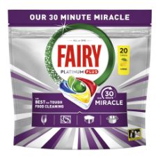 Εικόνα της Κάψουλες Πλυντηρίου Πιάτων Fairy Platinum Plus Miracle Lemon 20τμχ