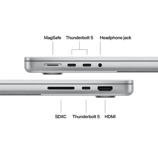 Εικόνα της Apple MacBook Pro 14.2" Apple M5 Pro 18‑Core 24GB 2TB SSD 20‑Core GPU (GR Keyboard) Silver MGDP4GR/A