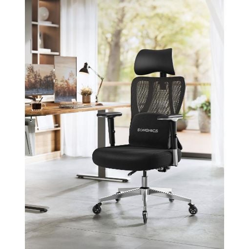 Εικόνα της Καρέκλα Γραφείου Songmics Mesh 70x70x112-136cm Black OBN067BH01