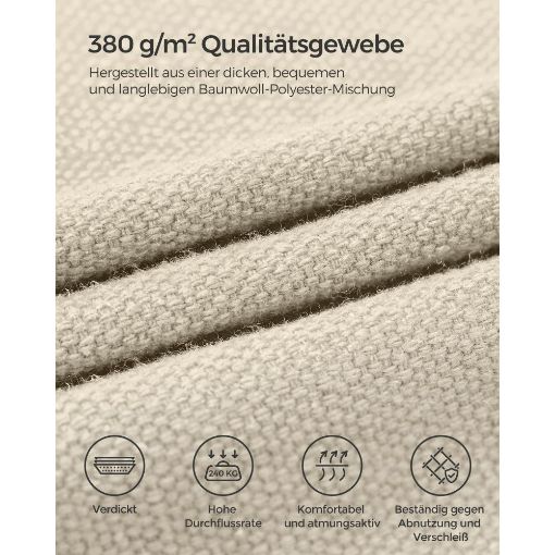 Εικόνα της Αιώρα Songmics με Βάση 210x150cm Beige GHS001M01