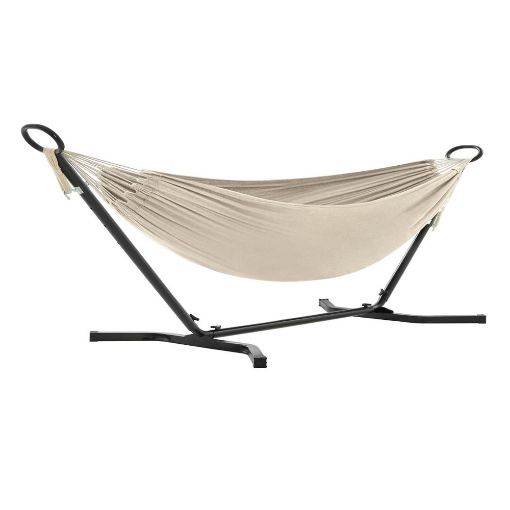Εικόνα της Αιώρα Songmics με Βάση 210x150cm Beige GHS001M01