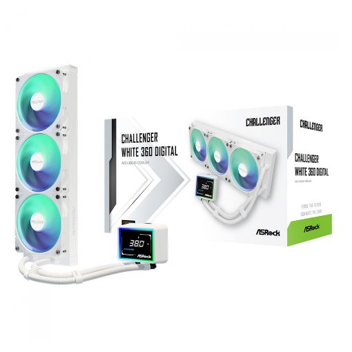 Εικόνα της ASRock Challenger 360 Digital 120mm ARGB White 90-ACLA36-WAAGA6
