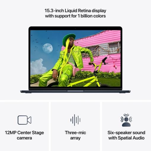 Εικόνα της Apple MacBook Air 15.3" Apple M5 24GB 1TB SSD 10-Core GPU (GR Keyboard) Midnight MDVN4GR/A