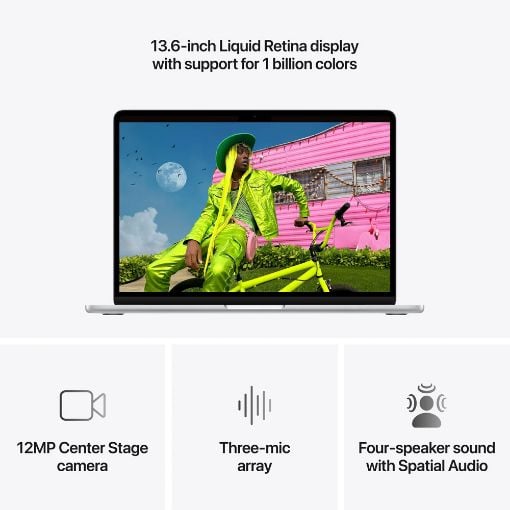 Εικόνα της Apple MacBook Air 13.6" Apple M5 16GB 1TB SSD 10-Core GPU (GR Keyboard) Silver MDH84GR/A