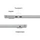 Εικόνα της Apple MacBook Air 13.6" Apple M5 24GB 1TB SSD 10-Core GPU (GR Keyboard) Silver MDH94GR/A