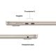 Εικόνα της Apple MacBook Air 13.6" Apple M5 16GB 1TB SSD 10-Core GPU (GR Keyboard) Starlight MDHC4GR/A