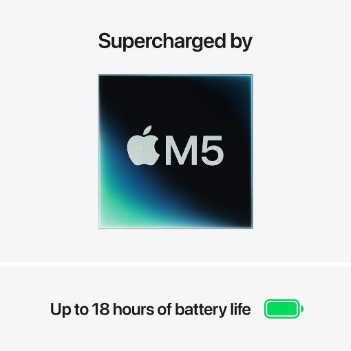 Εικόνα της Apple MacBook Air 13.6" Apple M5 16GB 1TB SSD 10-Core GPU (GR Keyboard) Starlight MDHC4GR/A