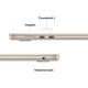 Εικόνα της Apple MacBook Air 13.6" Apple M5 24GB 1TB SSD 10-Core GPU (GR Keyboard) Starlight MDHD4GR/A