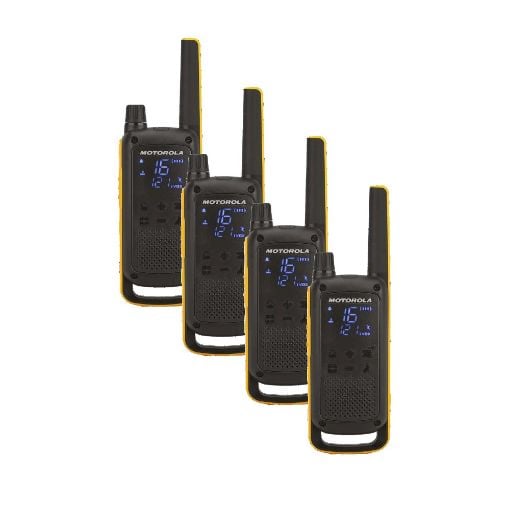 Εικόνα της Walkie Talkie Motorola TalkAbout T82 Extreme Αδιάβροχο & Επαναφορτιζόμενο 4τμχ Black/Orange