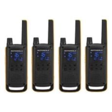 Εικόνα της Walkie Talkie Motorola TalkAbout T82 Extreme Αδιάβροχο & Επαναφορτιζόμενο 4τμχ Black/Orange