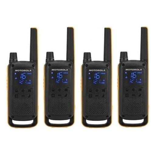 Εικόνα της Walkie Talkie Motorola TalkAbout T82 Extreme Αδιάβροχο & Επαναφορτιζόμενο 4τμχ Black/Orange