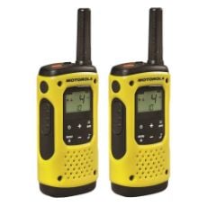 Εικόνα της Walkie Talkie Motorola TLKR T92 H2O Αδιάβροχο & Επαναφορτιζόμενο 2τμχ Yellow/Black