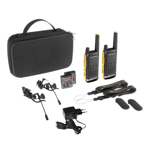 Εικόνα της Walkie Talkie Motorola TalkAbout T82 Extreme Αδιάβροχο & Επαναφορτιζόμενο 2τμχ Black/Orange